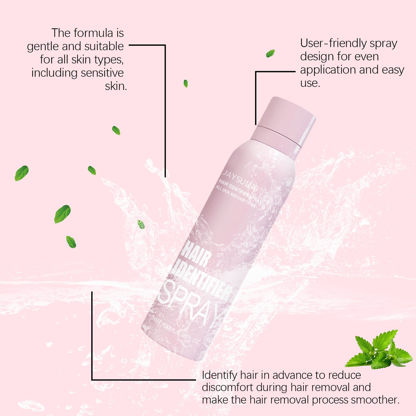 Hair Identifier Spray Set For Face Shaving Moisturizing Dermaplaner Spray For Face Shaving Skin Care - EZ Beauty Lashes