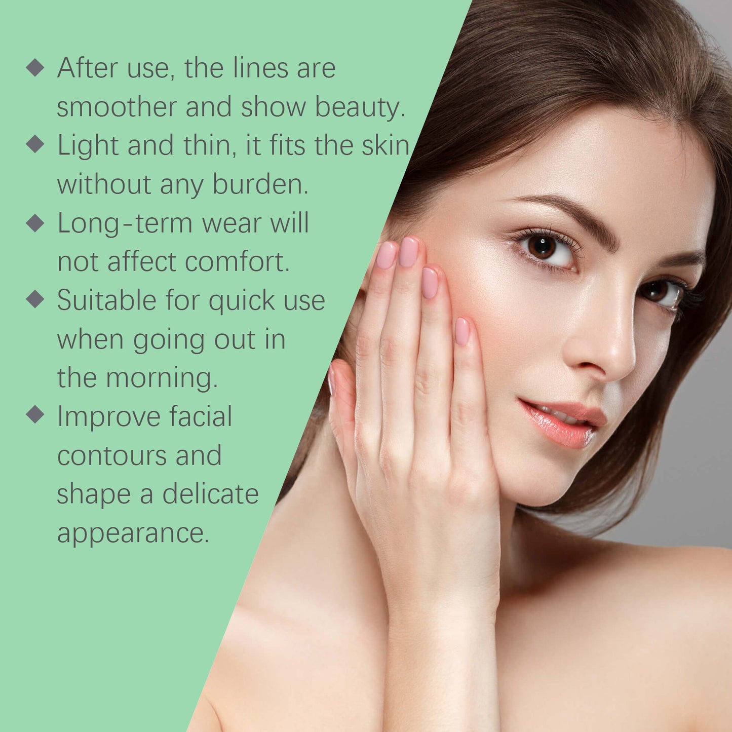 Invisible Face Nursing Adhesive Bandage Suit Firming Facial Skin Daily Shaping Small Face Face Lift Tape Patch - EZ Beauty Lashes