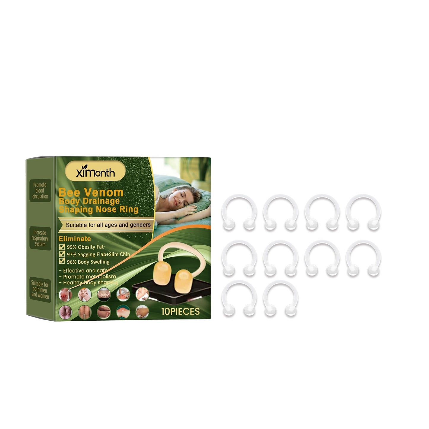 Lymphatic Drainage Slimming Nose Ring - EZ Beauty Lashes