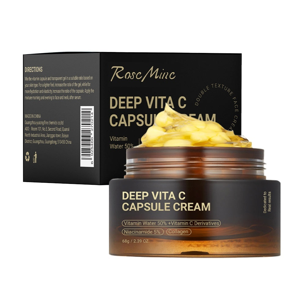 Deep Vitamin C Capsule Cream Fade Spots Shrink Pores Repair - EZ Beauty Lashes