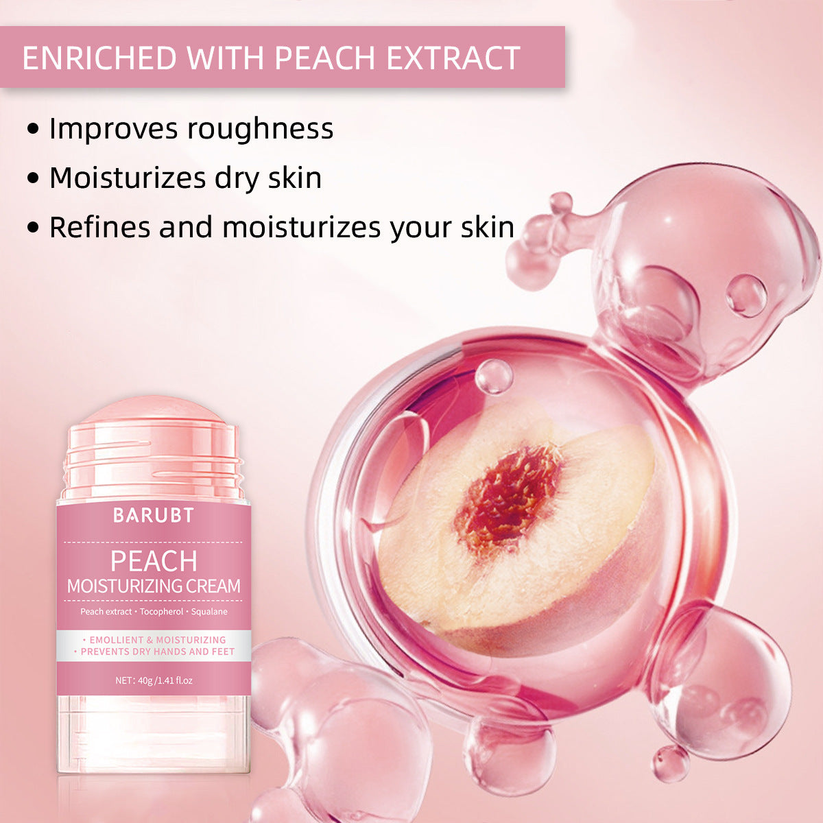 Hand And Foot Cream Peach Moisturizing Cream - EZ Beauty Lashes
