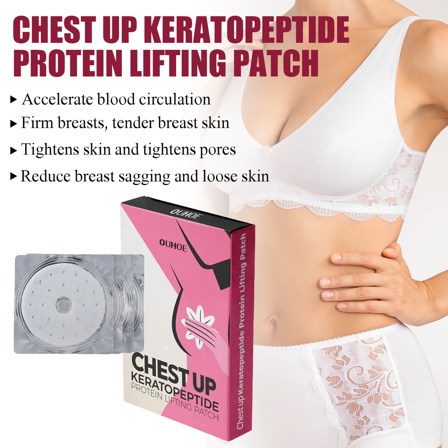 OUHOE Protein Chest Lifting & Firming Patch - EZ Beauty Lashes