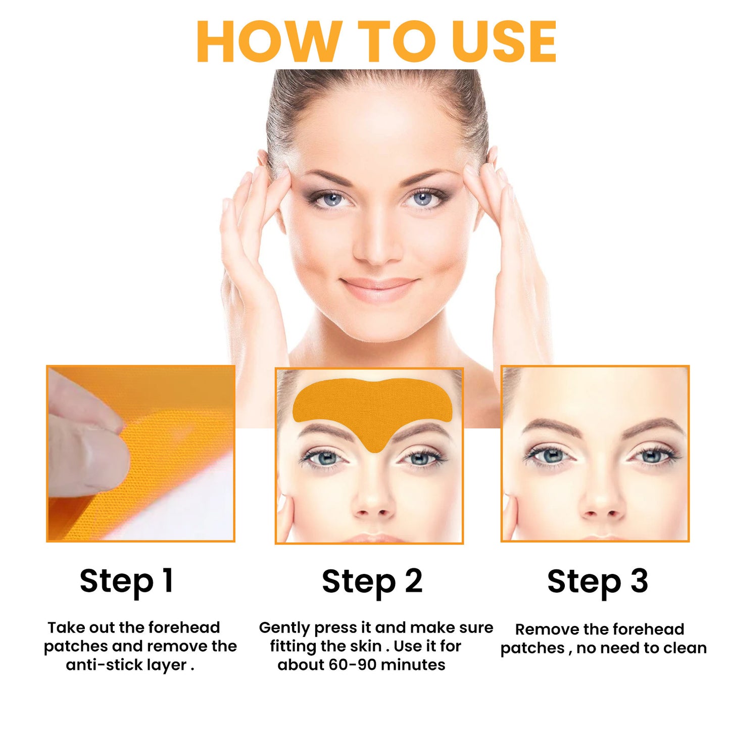 EELHOE Forehead Wrinkle Patch Lift And Smooth Forehead Wrinkles Facial Skin Forehead Patch - EZ Beauty Lashes