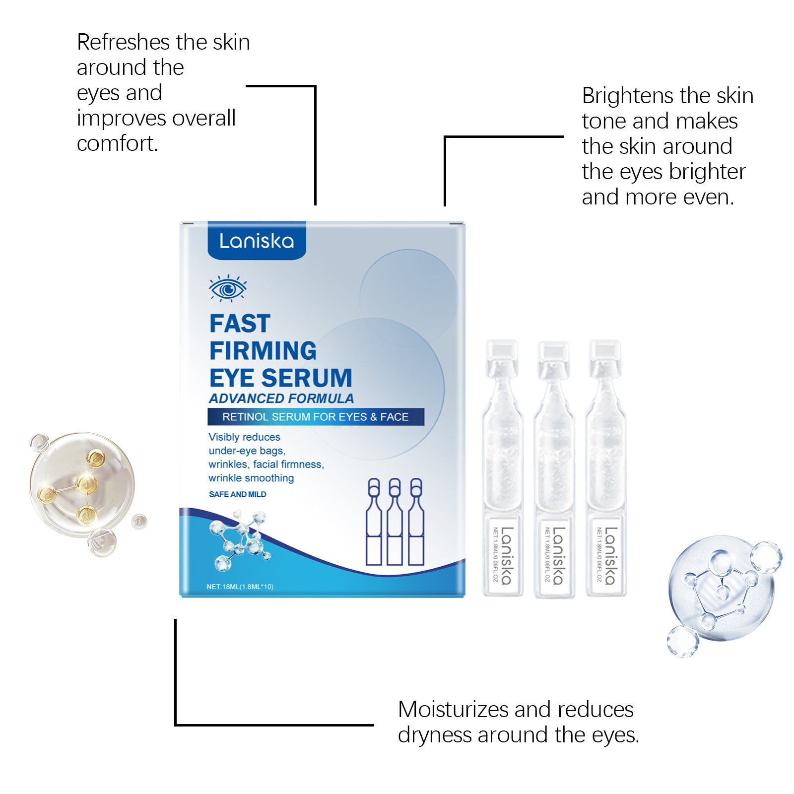 Eye Firming Solution Gentle Care Moisturizing - EZ Beauty Lashes