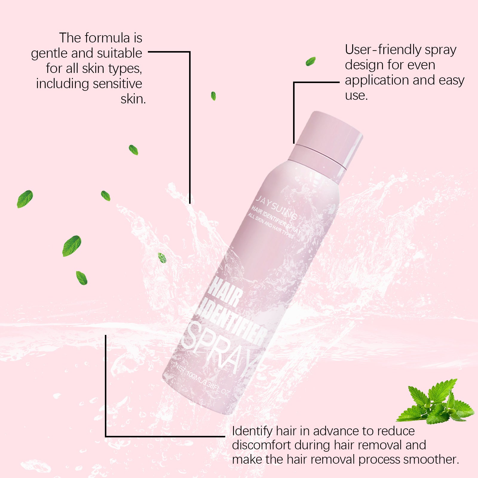 Hair Identifier Spray Set For Face Shaving Moisturizing Dermaplaner Spray For Face Shaving Skin Care - EZ Beauty Lashes