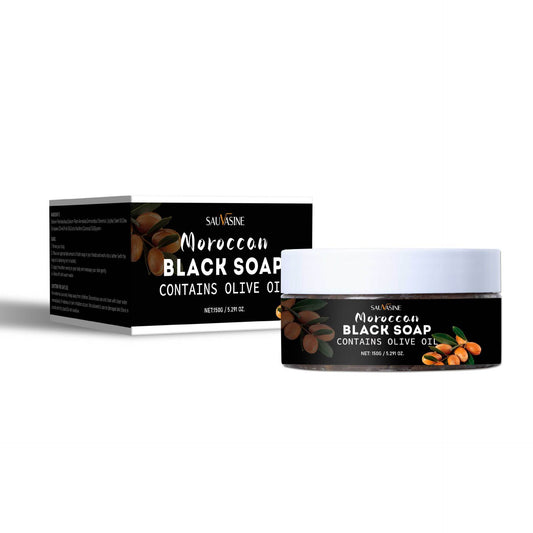 150g Moroccan Black Soap - EZ Beauty Lashes
