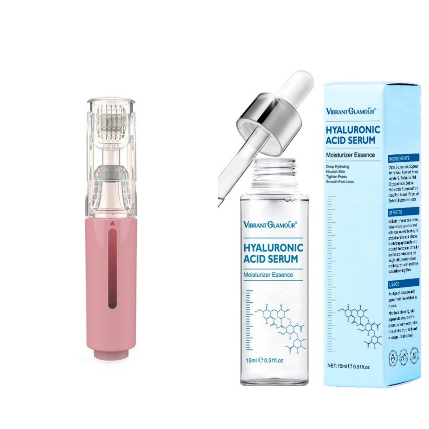 3 In 1 Lip Care Roller Needle Roller Lip Roller Beard Growth Roller Beard Hair Growth Roller Beard Treatment Serum Applicant - EZ Beauty Lashes