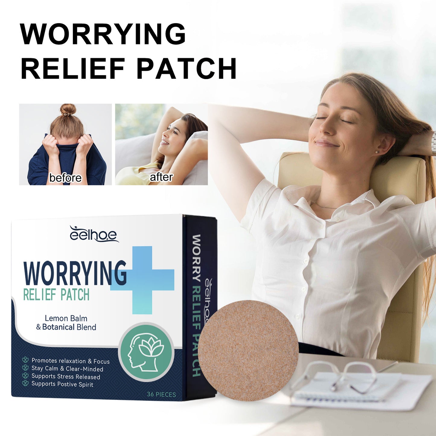 Body Nursing Adhesive Bandage Relieve Impatience, Mood And Relaxation