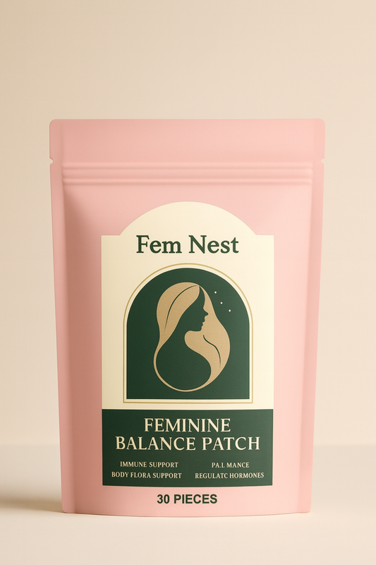 Feminine Balance Patches - Natural Hormone Support & Menstrual Wellness (30-Day Supply)