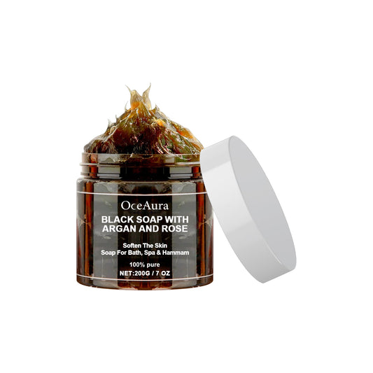 Black Soap With Argan And Rose - EZ Beauty Lashes