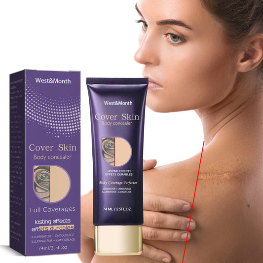 West & Month Body Concealer Waterproof Cover Tattoo Scar Birthmark Scar Invisible Body Concealer - EZ Beauty Lashes