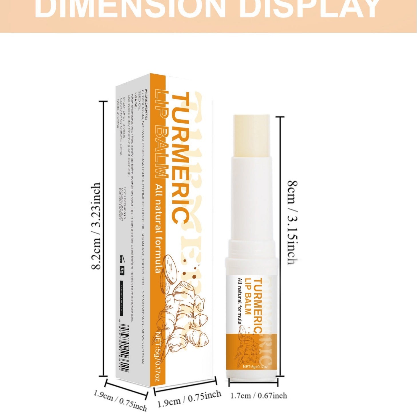 Turmeric Lipstick - EZ Beauty Lashes