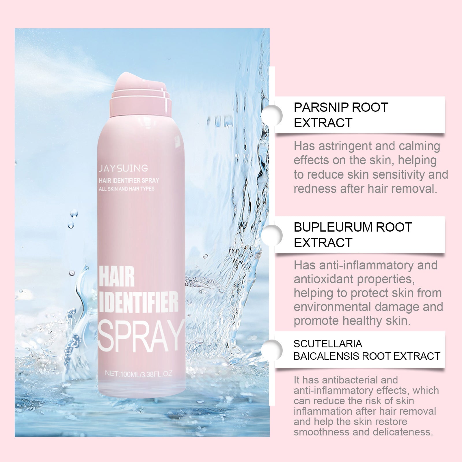 Hair Identifier Spray Set For Face Shaving Moisturizing Dermaplaner Spray For Face Shaving Skin Care - EZ Beauty Lashes