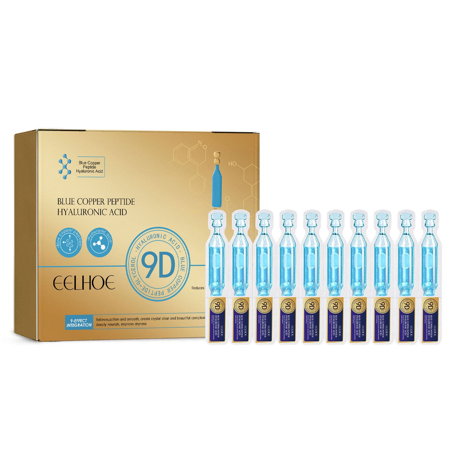 Blue Copper Peptide Hyaluronic Acid Moisturizing Anti-wrinkle - EZ Beauty Lashes