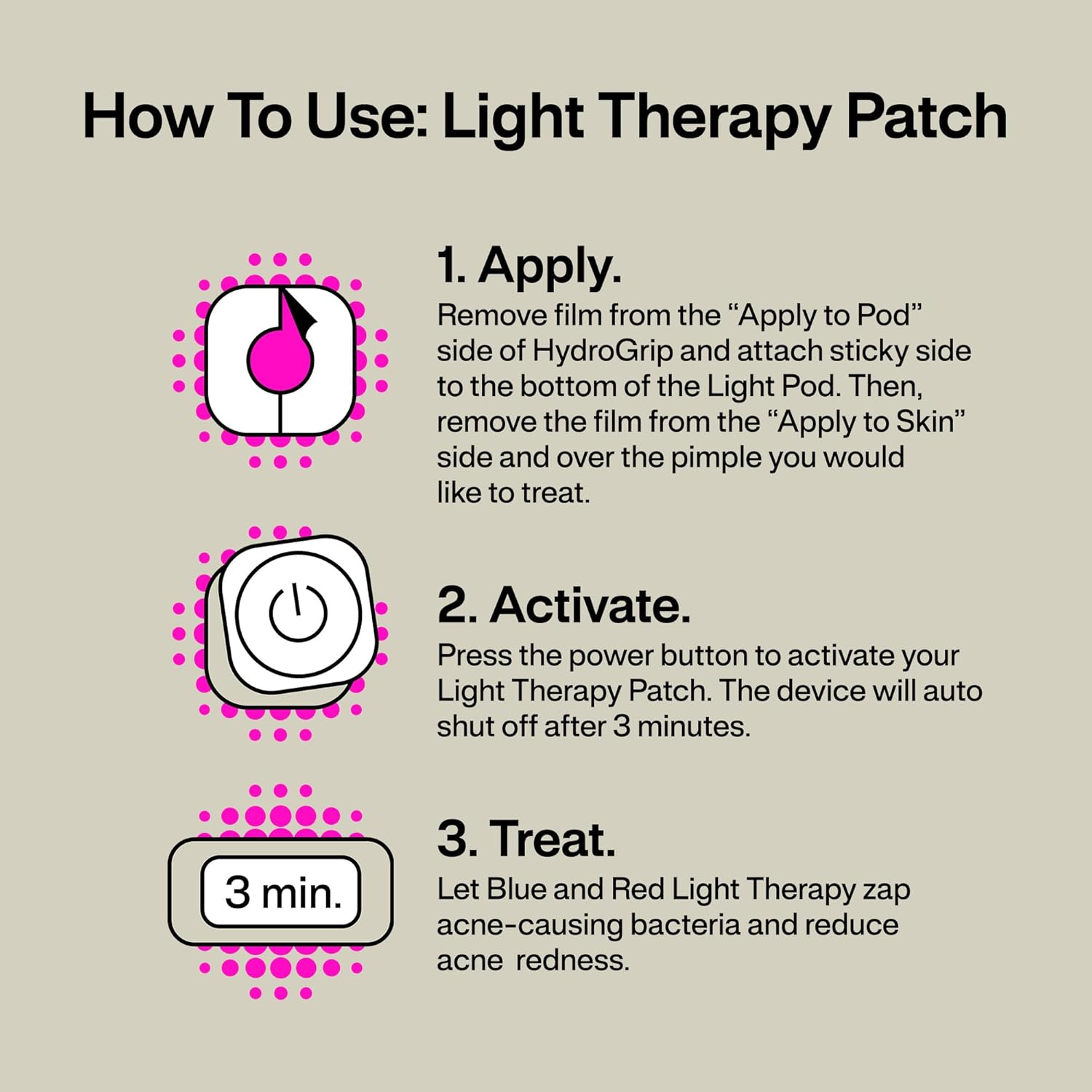 LED Light Therapy Acne Patch