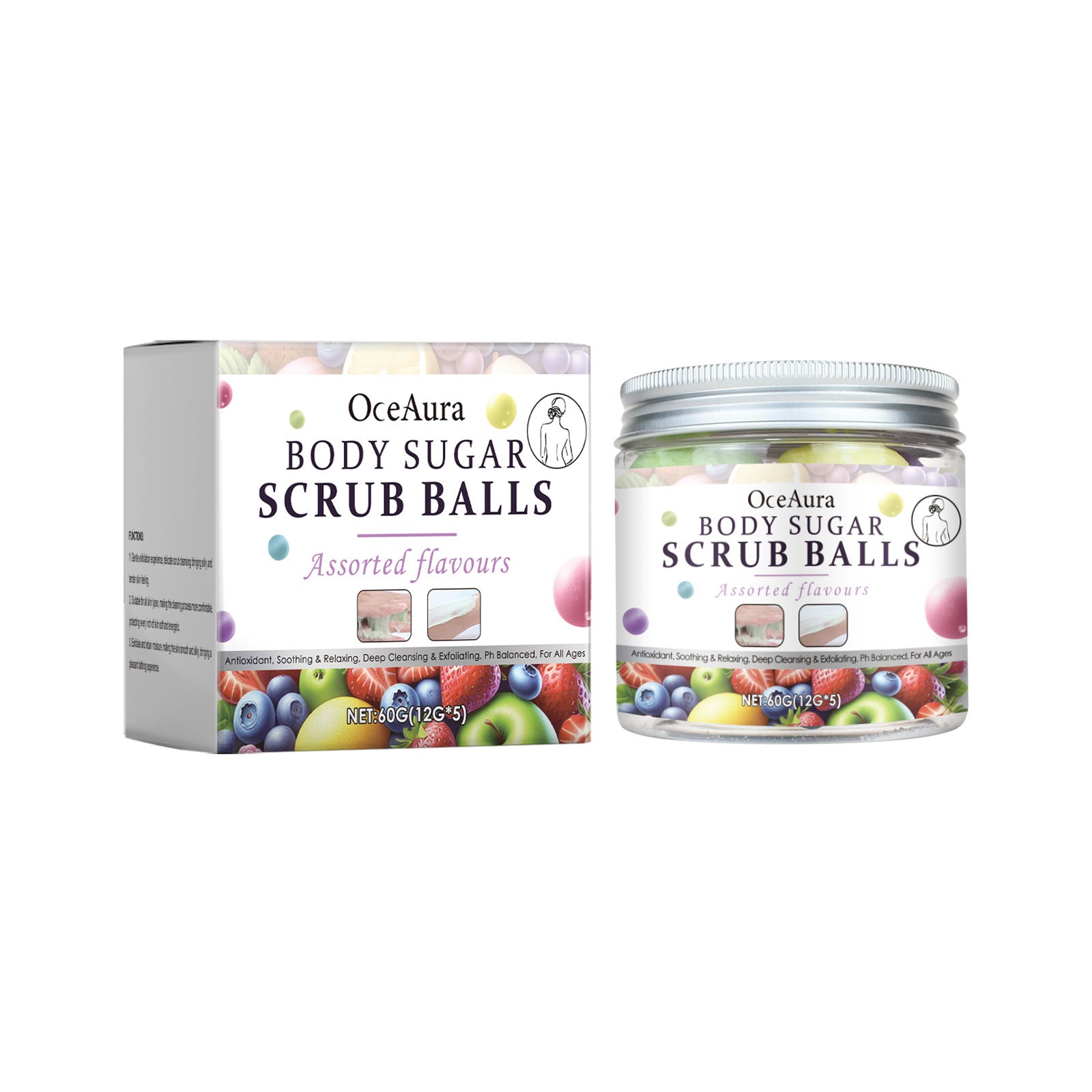 OCEAURA Exfoliating Dull Polish Bead Gentle Cleansing Care Silky Skin Soft Moisturizing Dull Polish Bead - EZ Beauty Lashes