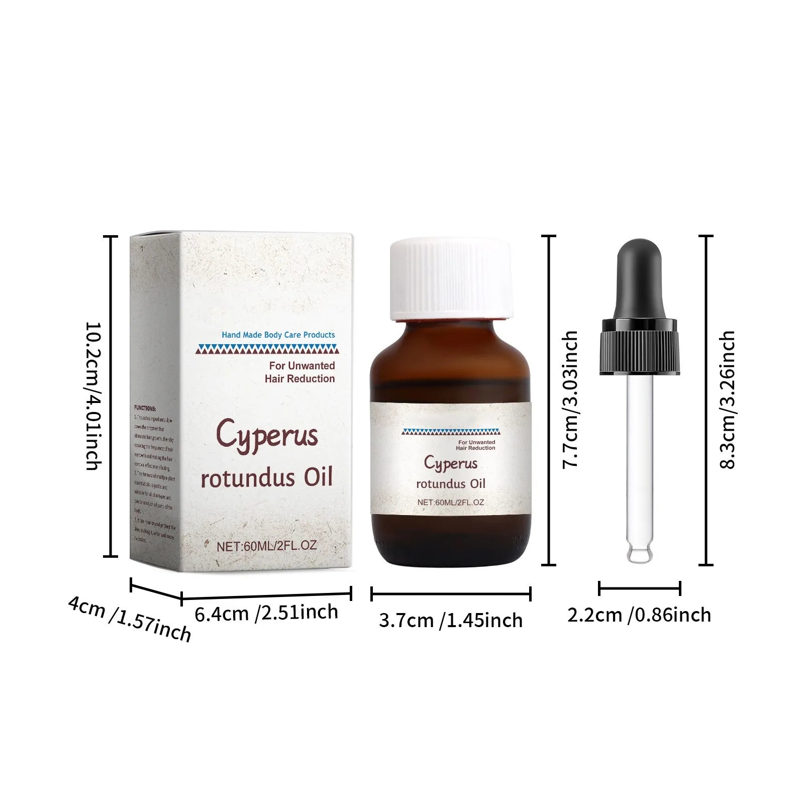 alidrop Cyperus Rotundus Hair Removal Care Oil Cyperus Rotundus Plant Oil Body Moisturizing Nourishing Hair Removal Care Oil 60ml - EZ Beauty Lashes