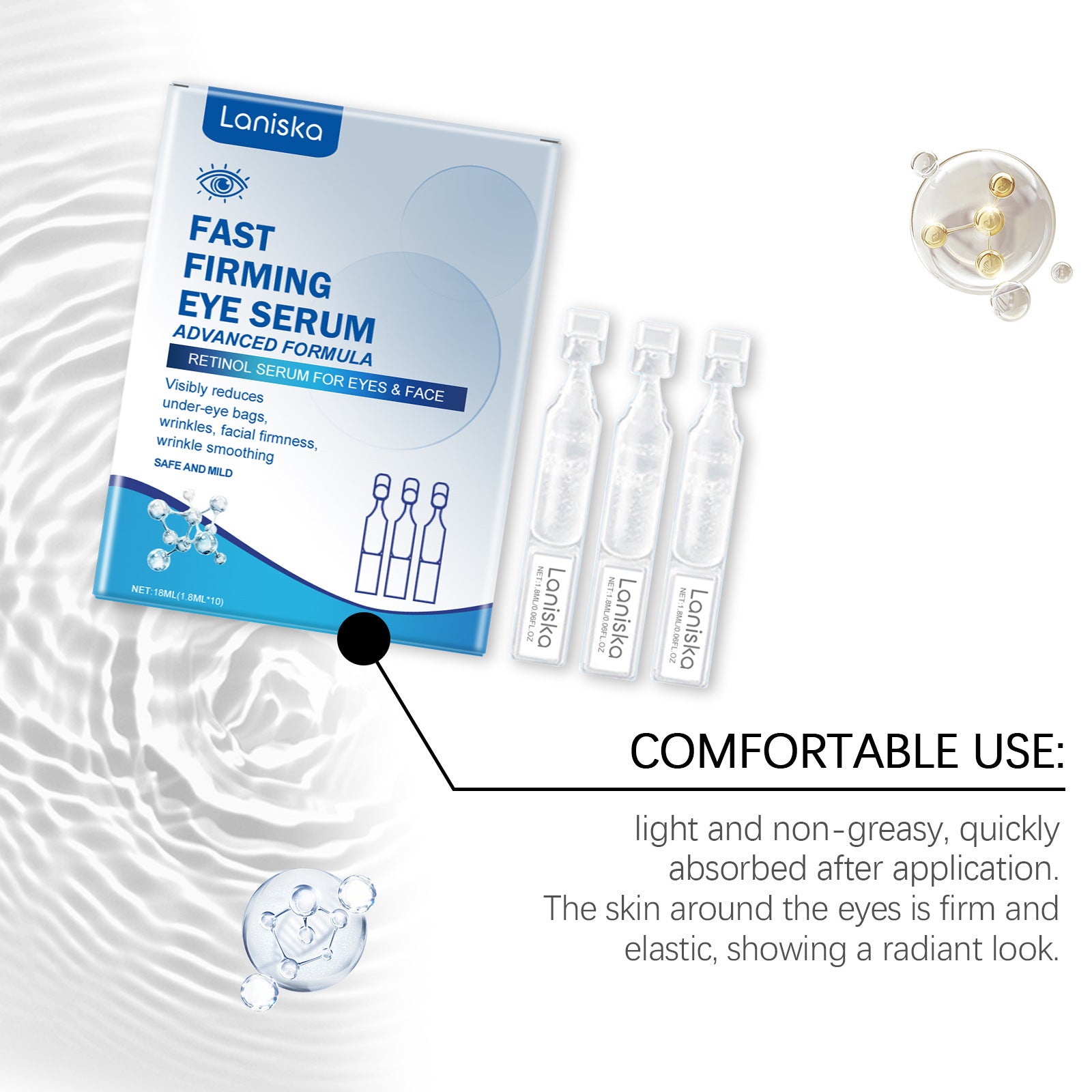 Eye Firming Solution Gentle Care Moisturizing - EZ Beauty Lashes