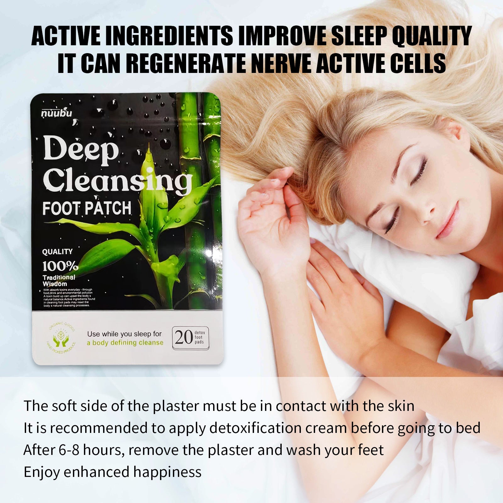Natural Foot Patch Relieves Body Pressure - EZ Beauty Lashes