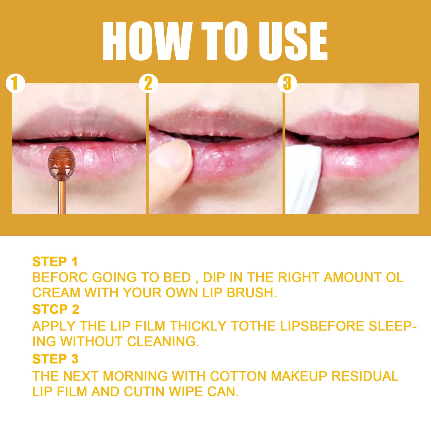 EELHOE Honey Lip Mask Moisturizing Exfoliating Lip Care Bee Lipstick - EZ Beauty Lashes