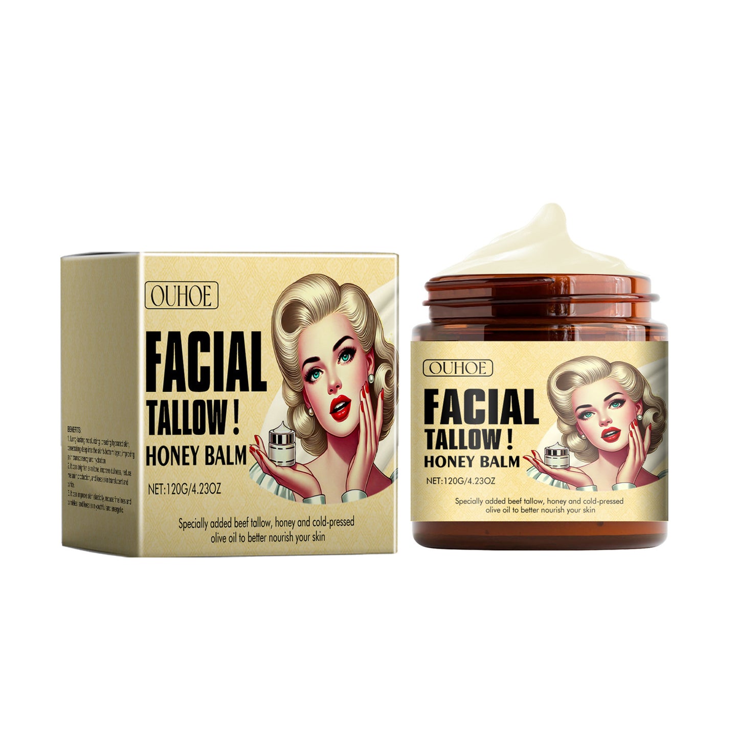 Tallow Honey Skin Moisturizing Cream - EZ Beauty Lashes