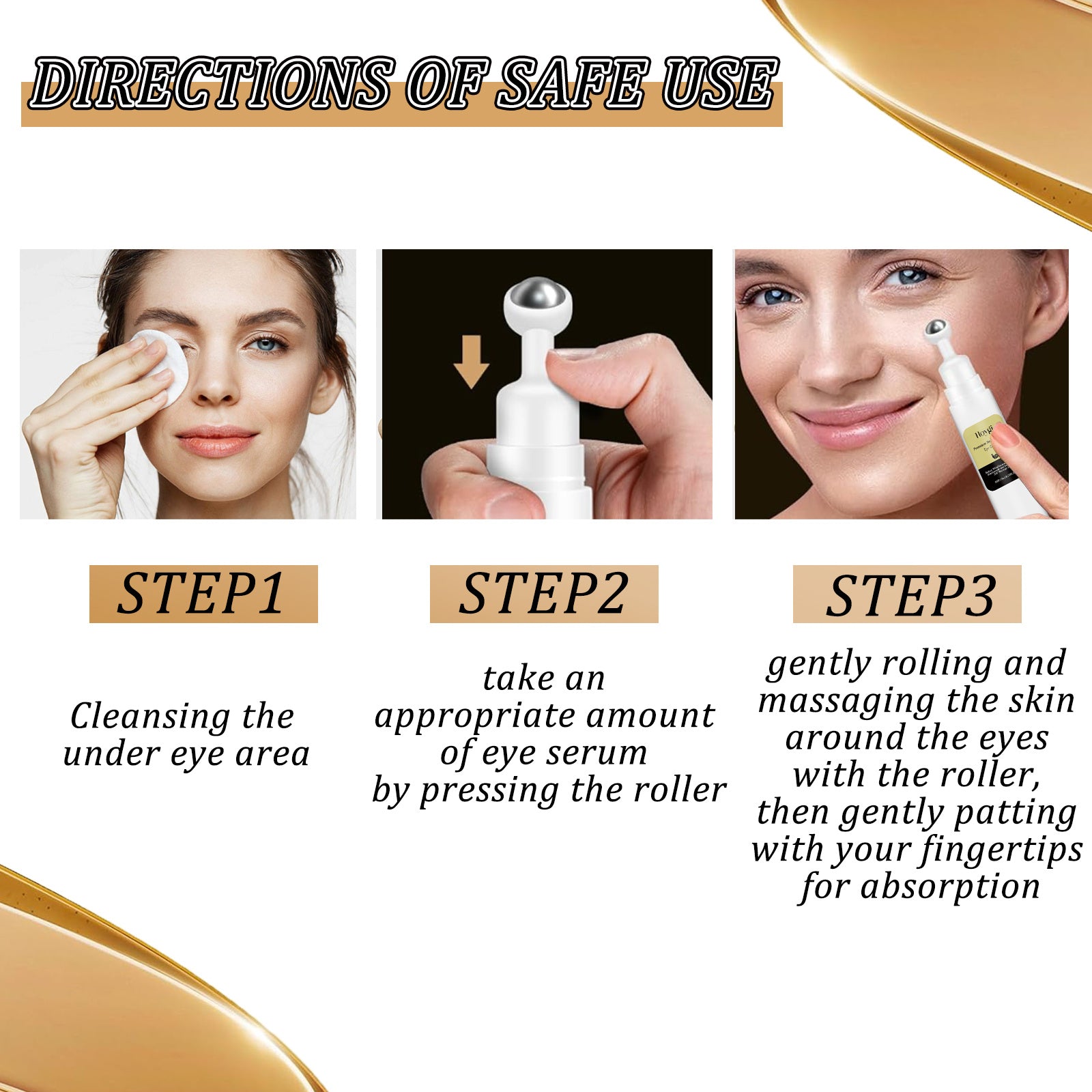 Snail Peptide Eye Cream Firms And Fades Puffiness And Fine Lines Eye Roller Massage Eye Cream - EZ Beauty Lashes