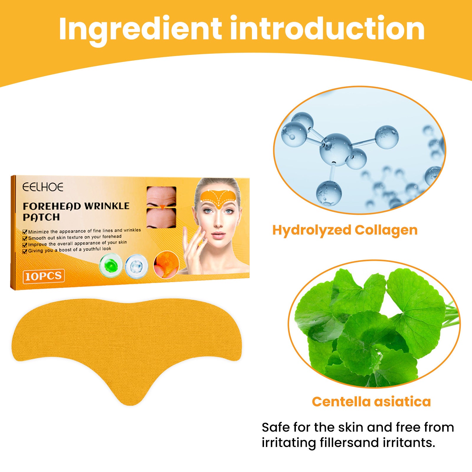 EELHOE Forehead Wrinkle Patch Lift And Smooth Forehead Wrinkles Facial Skin Forehead Patch - EZ Beauty Lashes