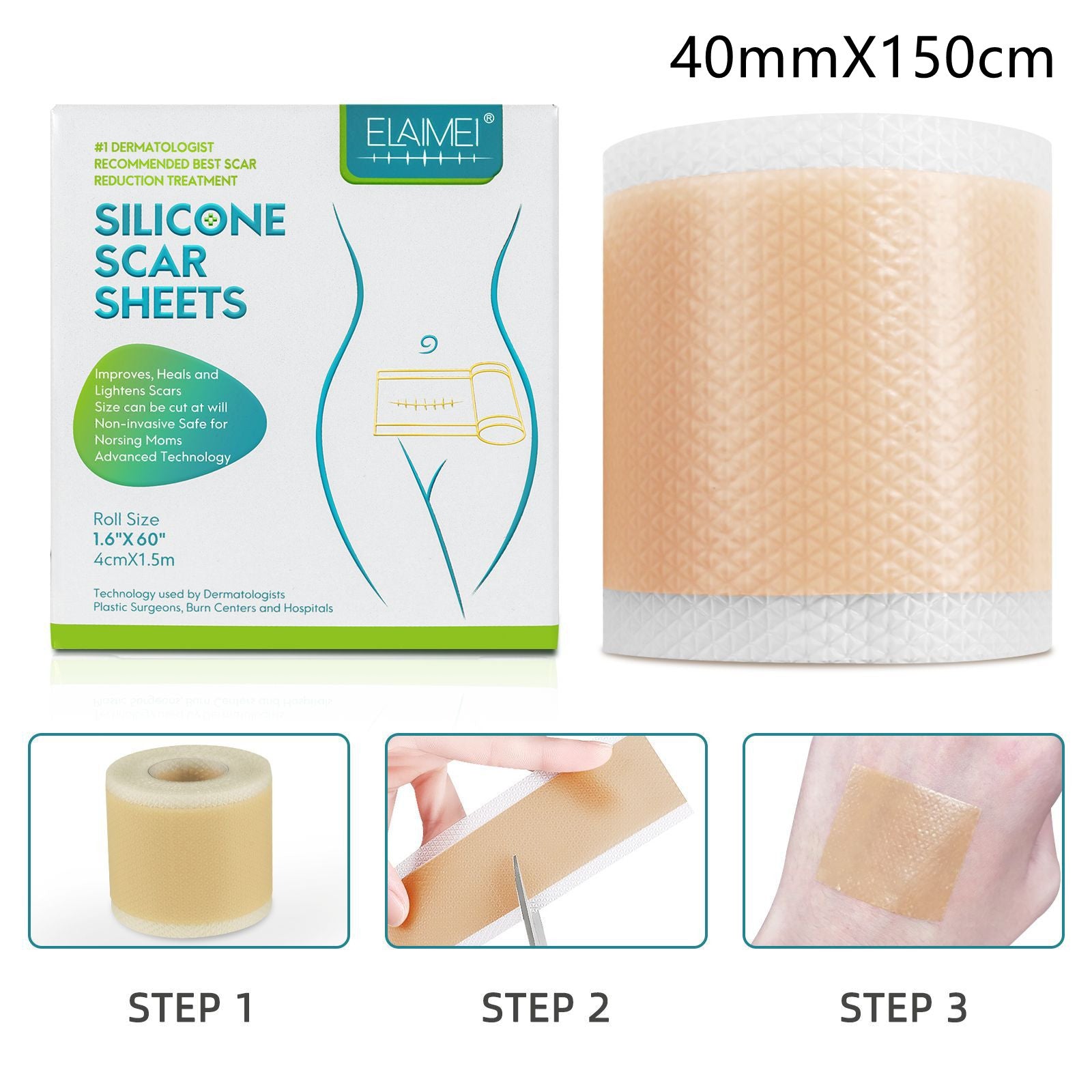Silicone Gel Patch Removal Scar Stickers Medical Treatment Sheet Tape