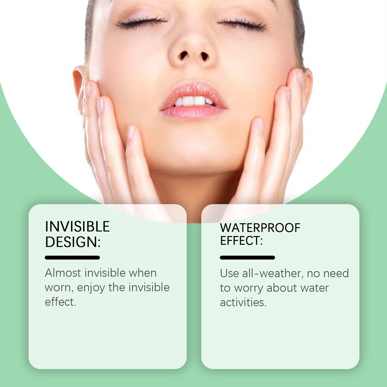 Invisible Face Nursing Adhesive Bandage Suit Firming Facial Skin Daily Shaping Small Face Face Lift Tape Patch - EZ Beauty Lashes