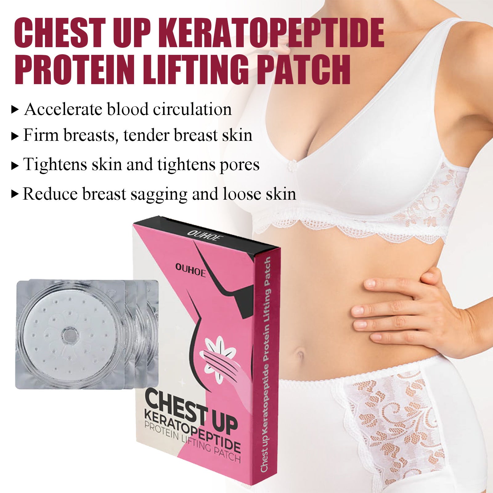 OUHOE Protein Chest Lifting & Firming Patch - EZ Beauty Lashes