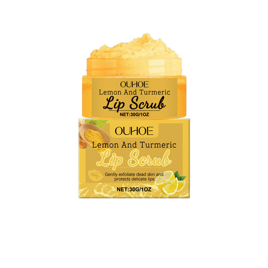 Lemon And Turmeric Lip Scrub - EZ Beauty Lashes
