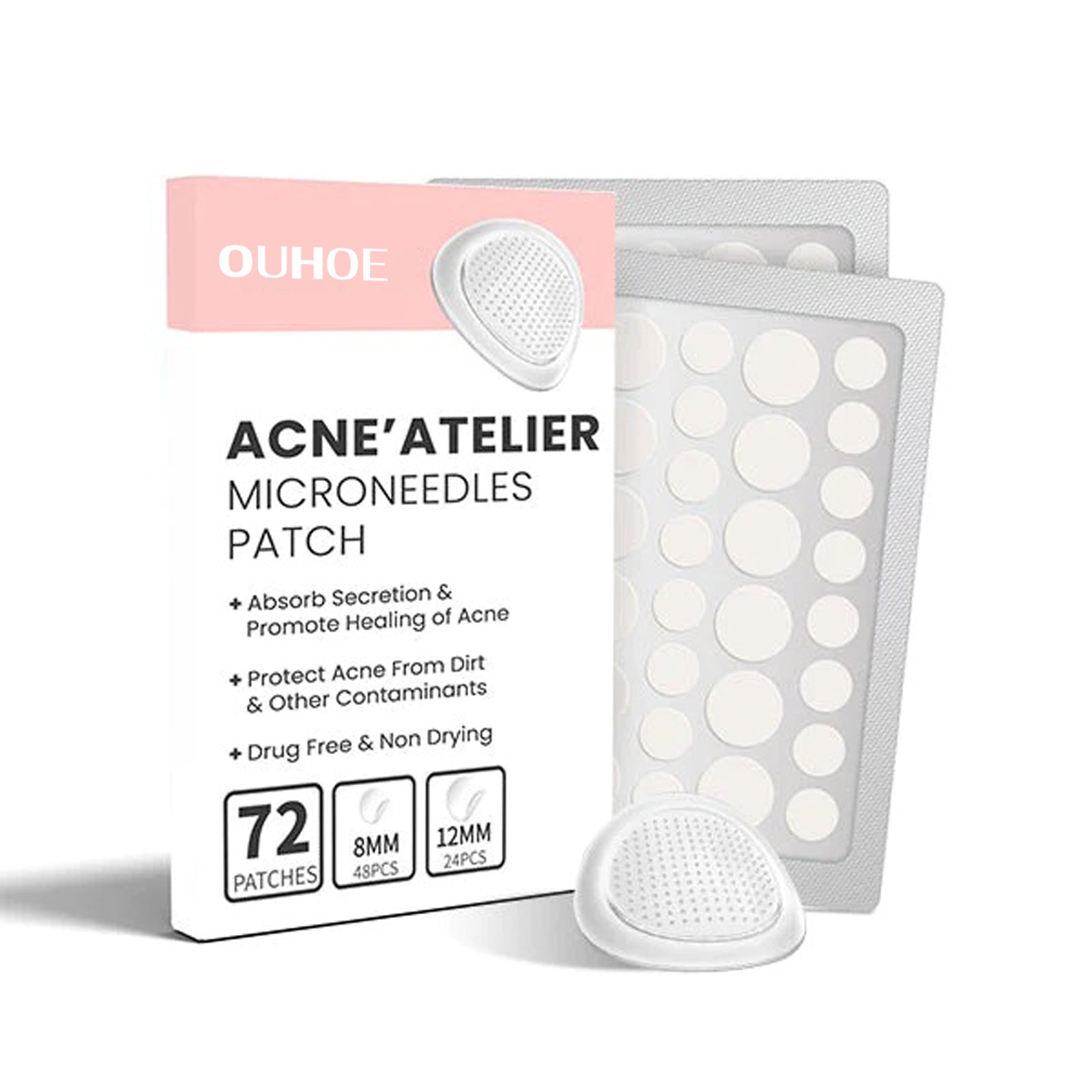 OUHOE Acne Patch Repair Acne Acne Redness Pore Cleansing & Moisturizing Patch - EZ Beauty Lashes